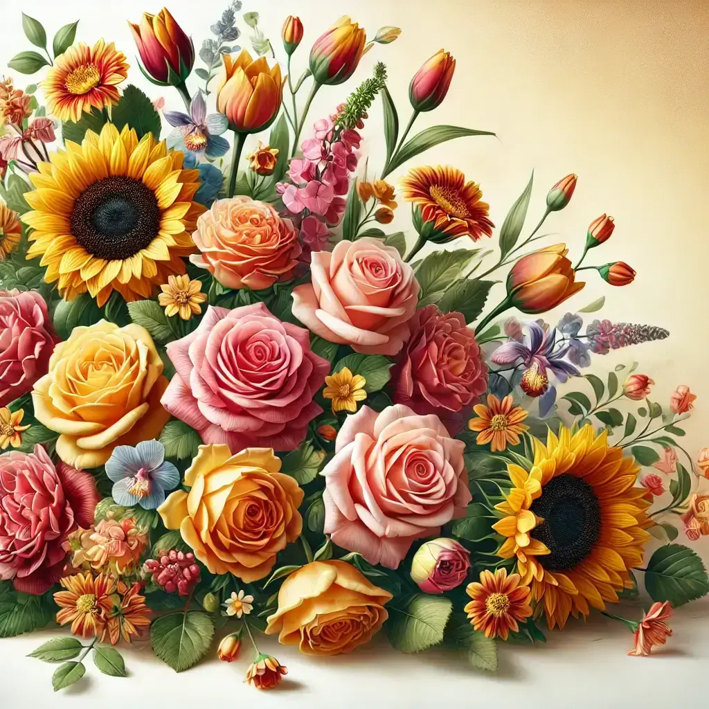 A variety of colorful flowers for special occasions