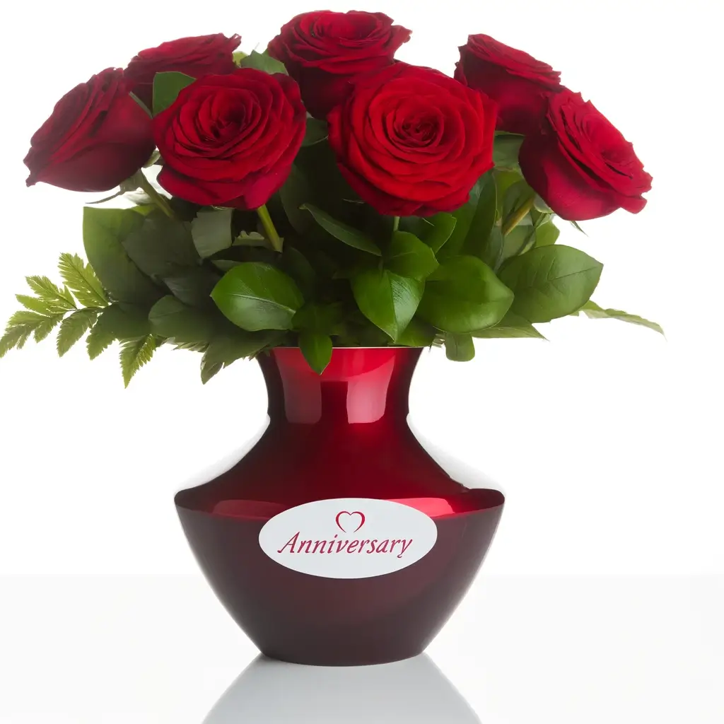 Romantic Red Roses for Anniversary