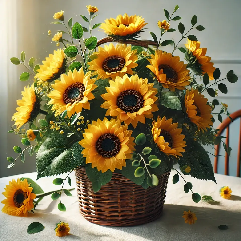 Sunflower Bouquet with Yellow Accents